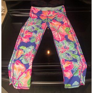 Lilly Pulitzer Luxletic leggings XS vibrant pinks greens blues